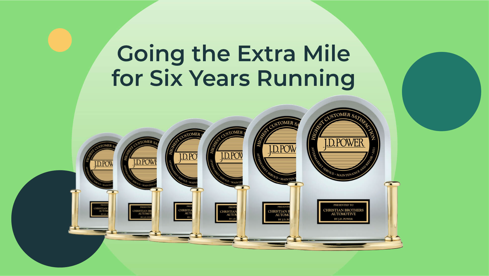going the exra mil for six years running